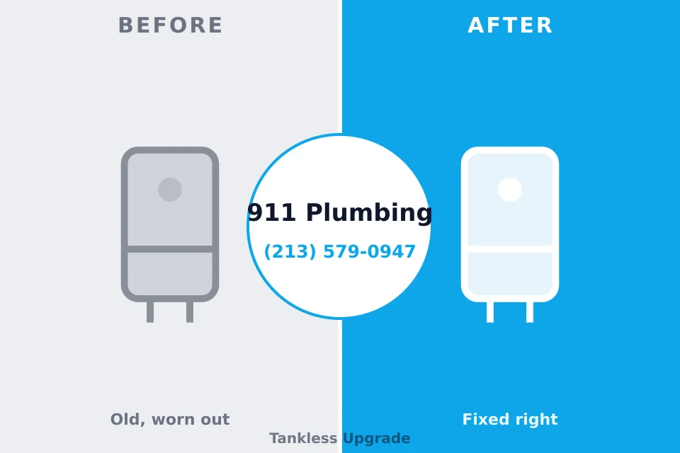 Before and after: plumbing repair Telluride, CO